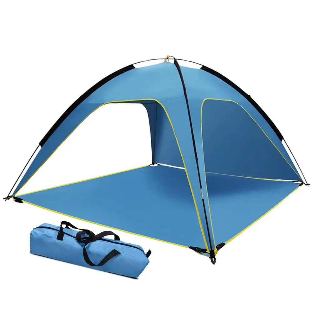 

3-4 Person Family living resort tent Camping Beach Tents Sun Shelter Outdoors Canopy Waterproof Awning Quick Installation