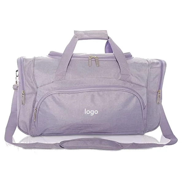 

Custom label Travel Duffle Bag Wholesale Sports Tote Gym Bag Men Shoulder Weekender Overnight Bag Women, Pink