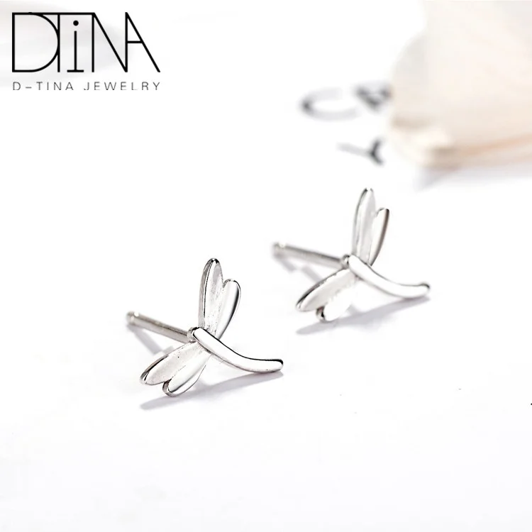

DTINA 925 sterling silver earrings dragonfly earrings new