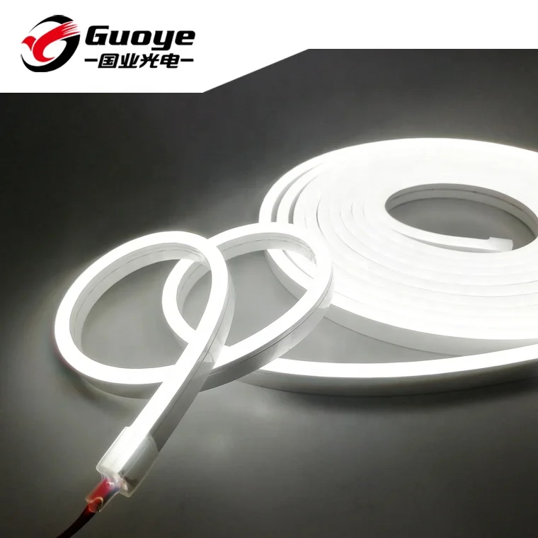 Manufacturer silicon led neon flex 6*13mm 5meter roll 12V 24V waterproof IP67 Flexible rope light decoration construction