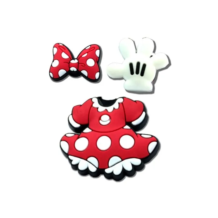 

300pcs+ custom high quality shoe charms with tag minnie PVC shoes charme action figure bebes accesorios for croc shoes