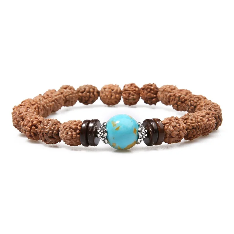 

Wholesale 8mm Mala Bodhi Seed Beads Healing Yoga Jewelry Meditation Rudraksha Bracelets