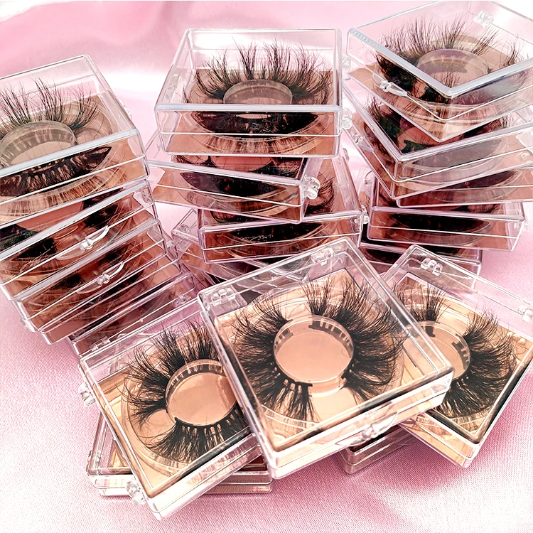 

Human Eyeslashes 5d Eyelash Packaging Box Custom Mink Lashes Full Strip Lashes Long Eyelashes Fur Hand Made Thick, Natural black
