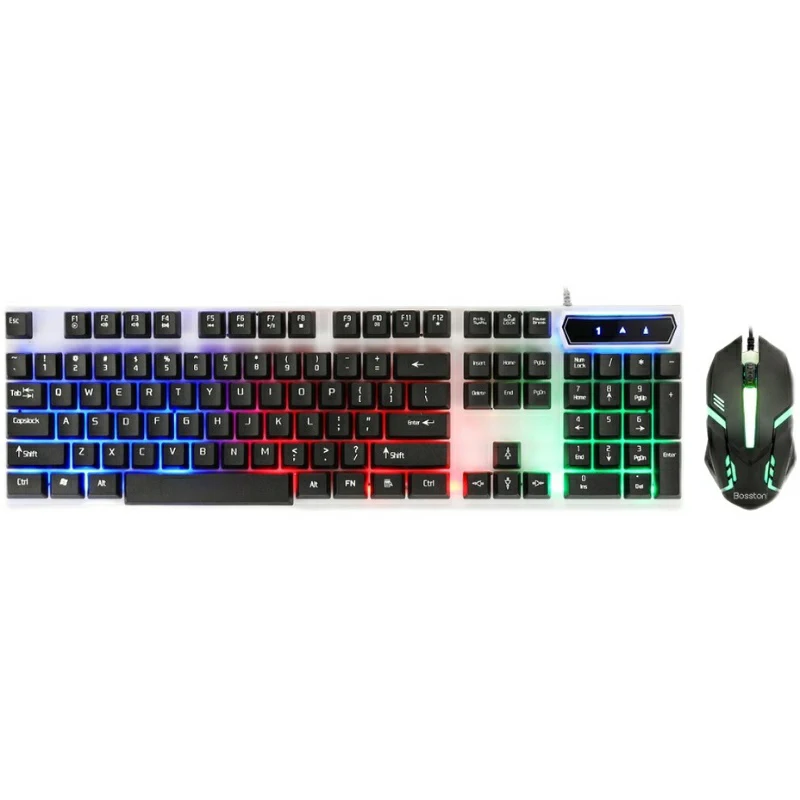

Dunao oem monitor keyboard combo gaming keyboard mouse rgb keyboard mouse combos, Black