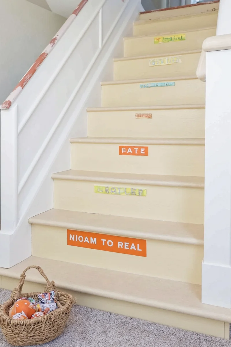 Glow-in-the-dark stair edging