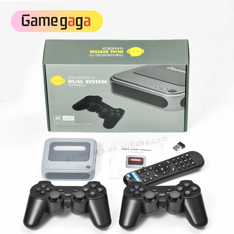 

Newest Super console X Pro G7 game box retro game console wireless home TV 4K HD tv dual system gamebox, Grey