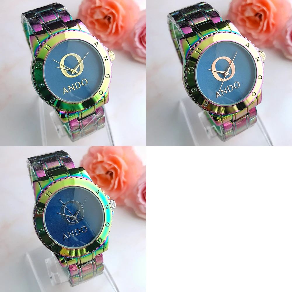 

Hot sell Men Women Couples 7 colour Watches Fashion Luxury Jewelry holiday Gift Generous Exquisite Charm Wedding