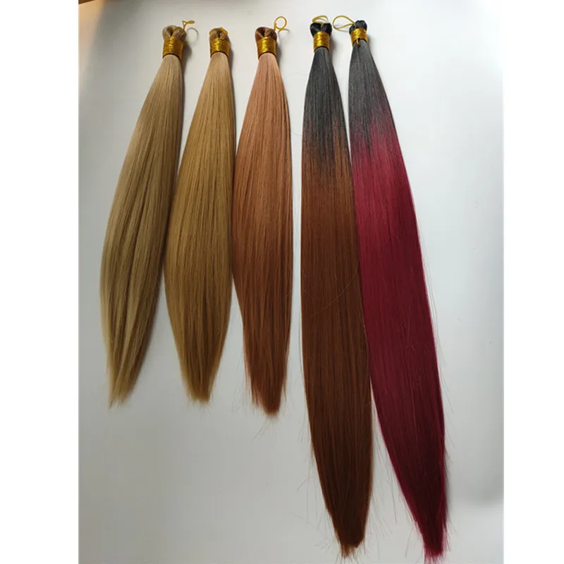 

New Arrival Synthetic Silky Bone Straight Hair Bulk Crochet Braids Hair Extensions Pony Silky Braiding Hair