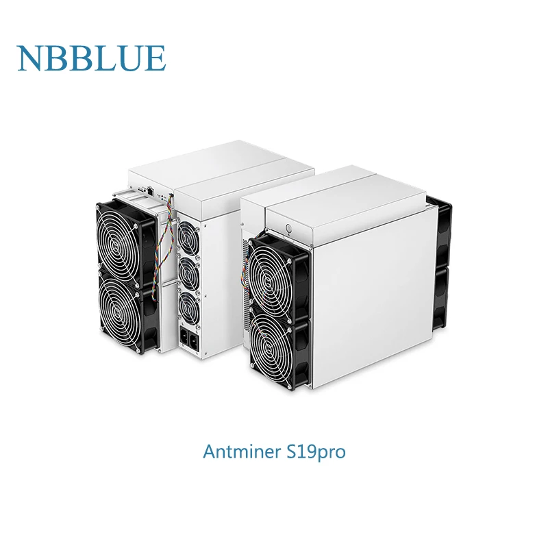 

Nbblue Bitcoin Mining Machine Btc Bitmain Antminer S19 Pro 110th With Power Supply