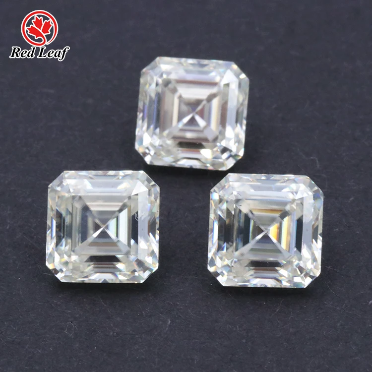 

Redleaf moissanite white asscher cut 5a moissanite
