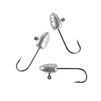 

JOHNCOO Quality Carbon Steel Fishing Hook 3g Jig Head Hooks Barbed Soft Lure Jigging UL Fishing Hooks