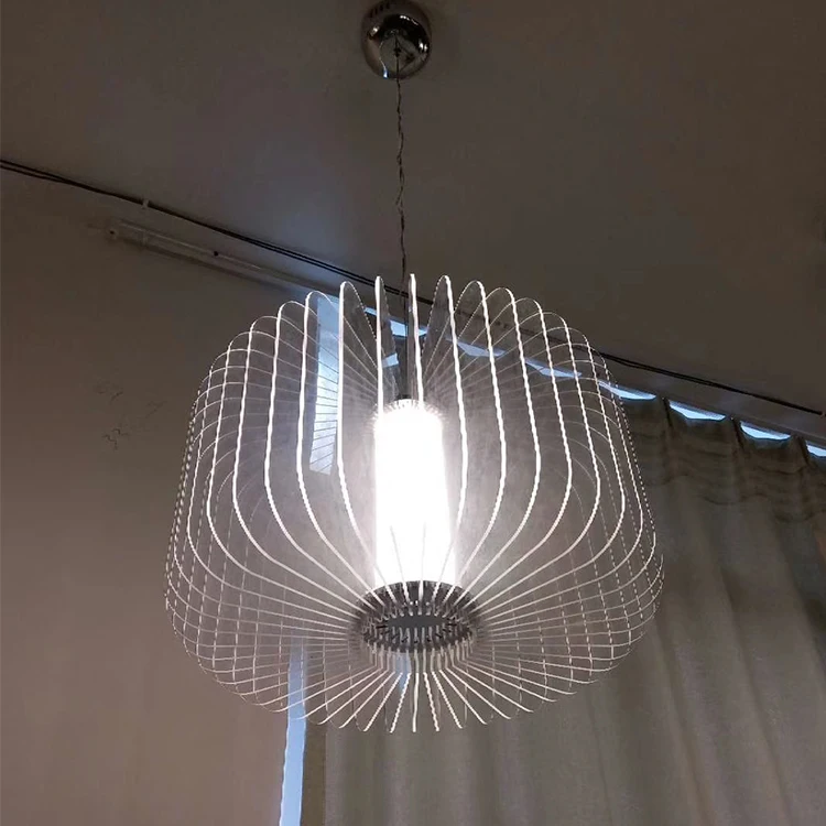 Modern design decorative acrylic led pendant light acrylic sheet for home hotel lighting