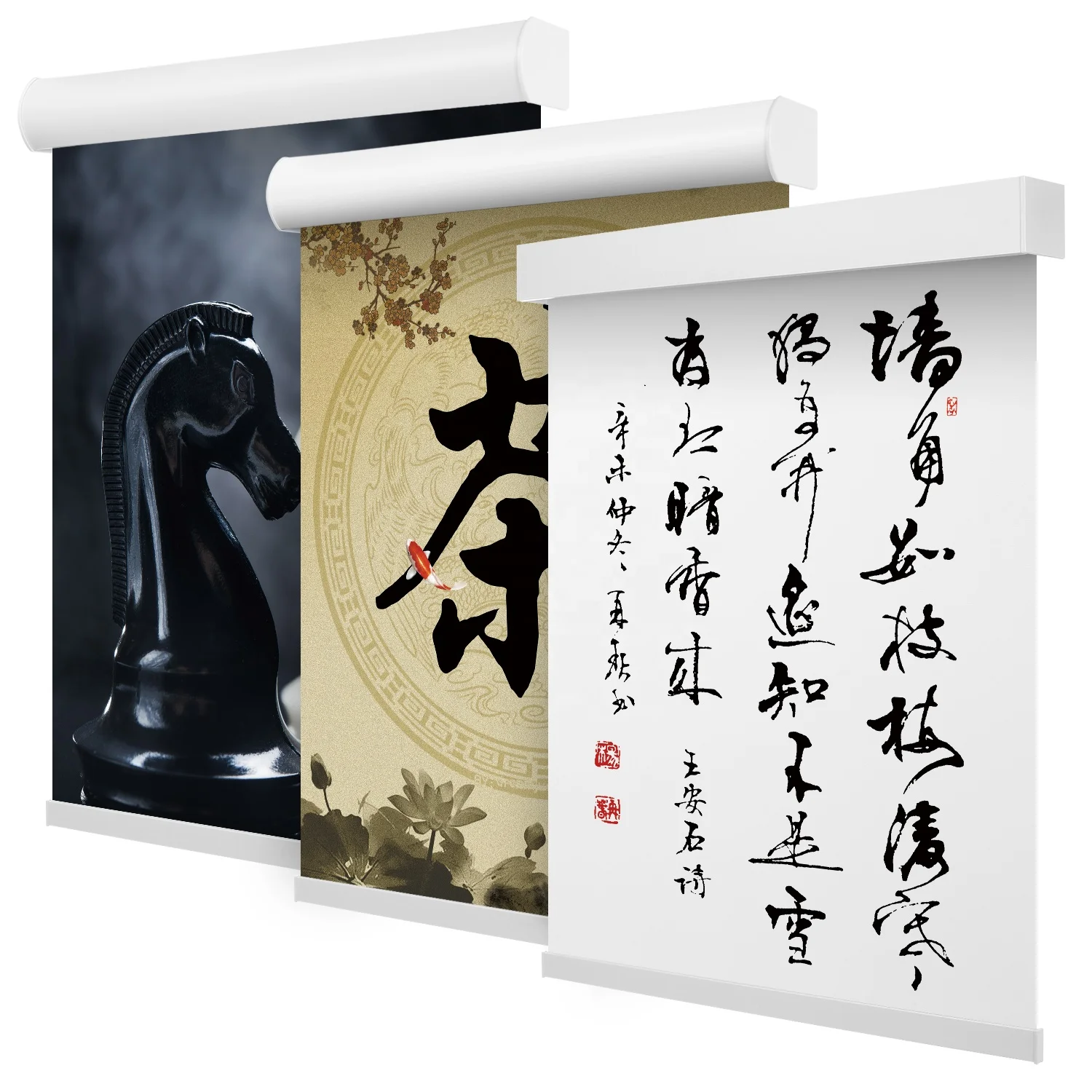 Picture Custom Roller Blinds Wedding Decoration Supplies Art Painting Calligraphy Decoration Printed Window Blinds Poster