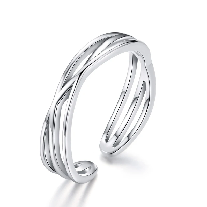 

Adjustable Ring Trendy Open Ring 925 Sterling Silver Ring For Ladies