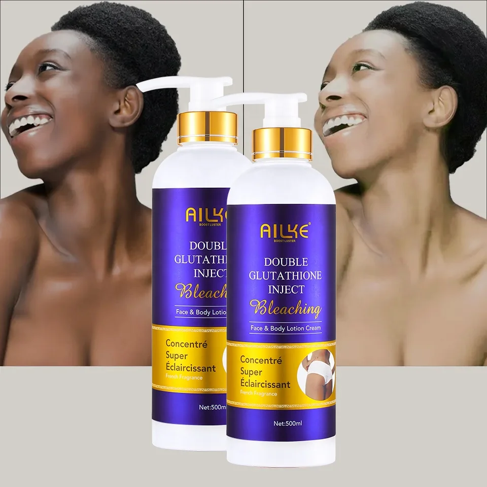 

OEM private label ailke 500ml body Customized Female Whitening Body Lotion Cream product body skin care