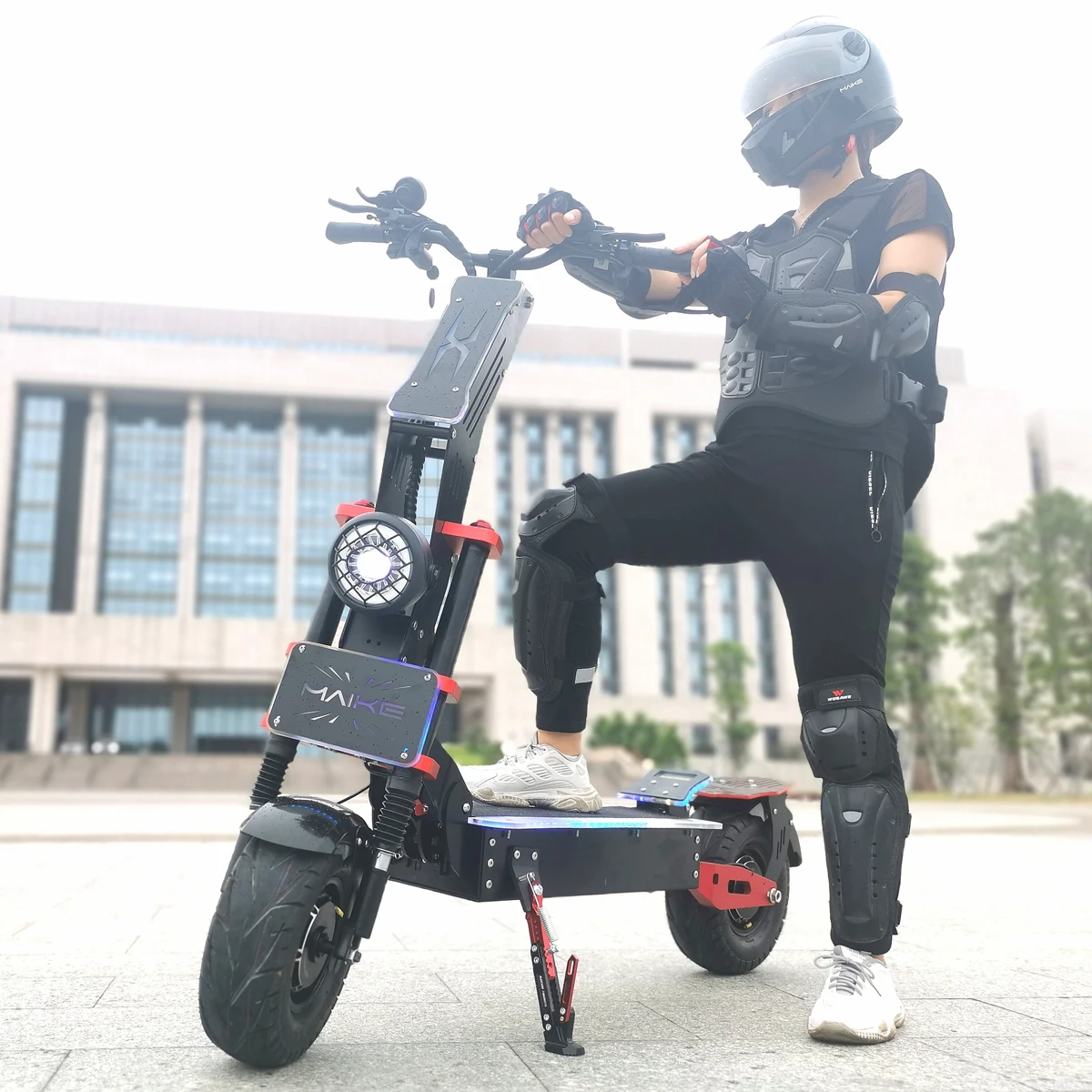 

Professional Factory High Quality Maike MKX dual hub electric scooter big wheel 13 inch 8000w scooter electric