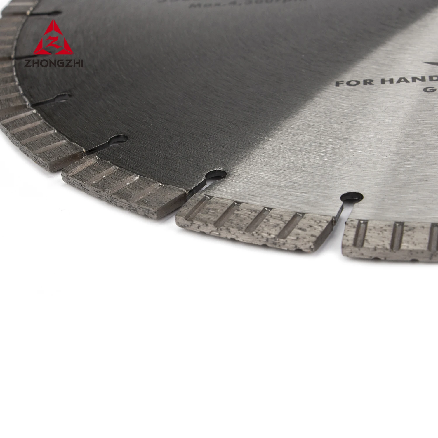 350mm Laser Welded Straight Slot Segmented Diamond Blade For Granite Natural Stones For General