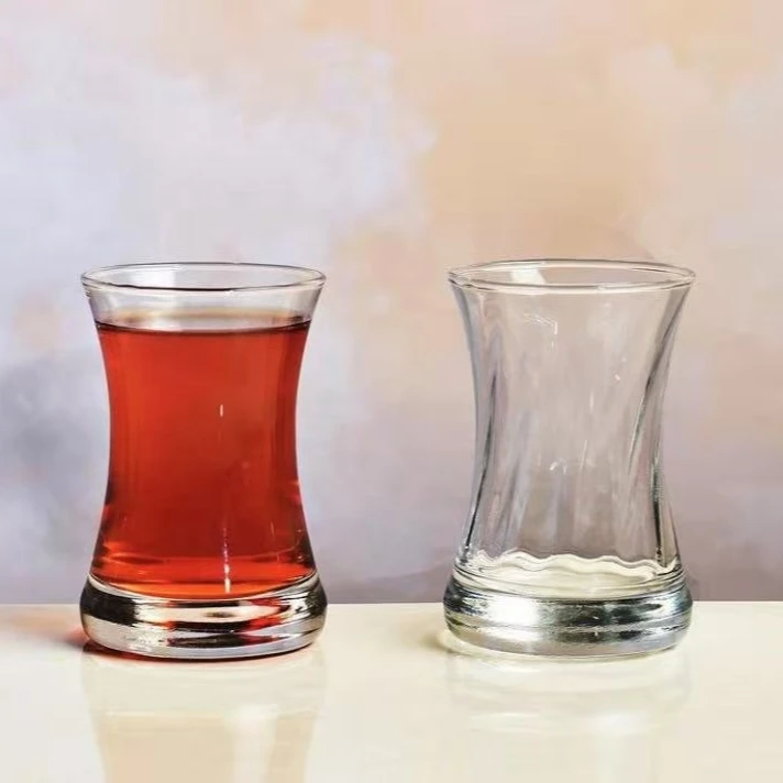 

Wholesale Cheap Price 250ml Tea Glassware Drinking Tea Glass Cup, Clear , amber , blue