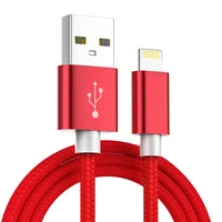 

Suit for Iphone/Android USB Cable Nylon Braided Phone Charging Line Factory Wholesale Fast Charger 2A 1M/2M/3M USB Data Cable
