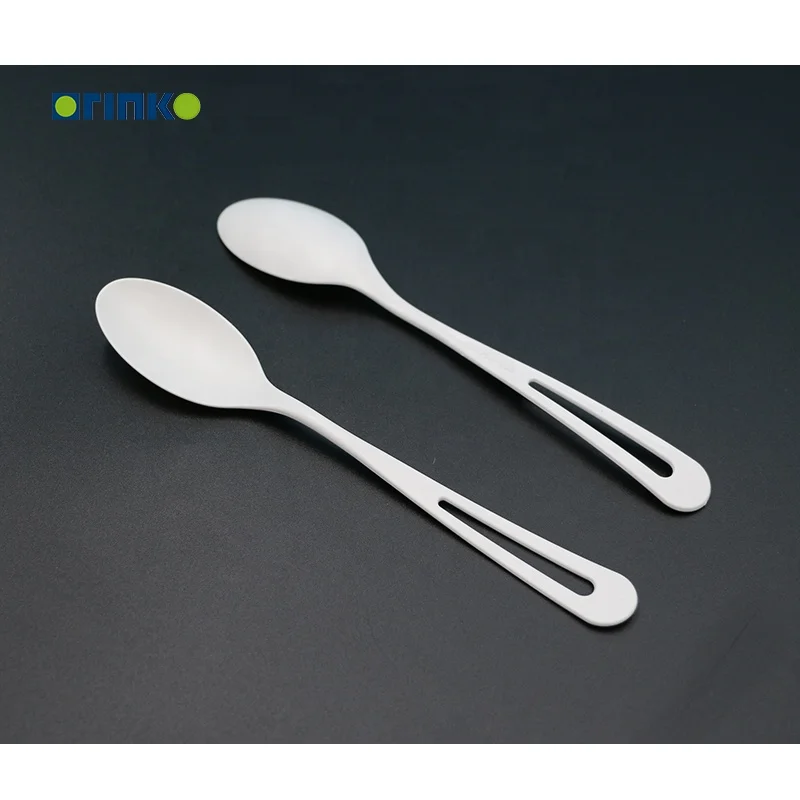 

ORINKO wholesale OEM mini plastic spoon ps with natural color, White