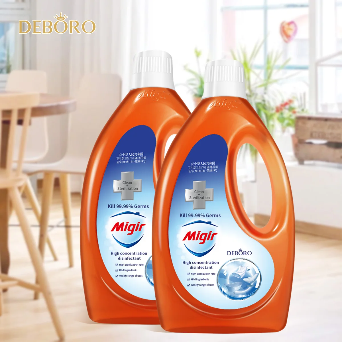 

Wholesale Private Label 1.3L High-concentration Disinfectant Fluid Cleansing sterilization, Orange