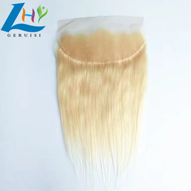 Newly launched High Quality Customized 613 blonde Silky Straight 13x4 lace frontal virgin Brazilian human hair lace frontals