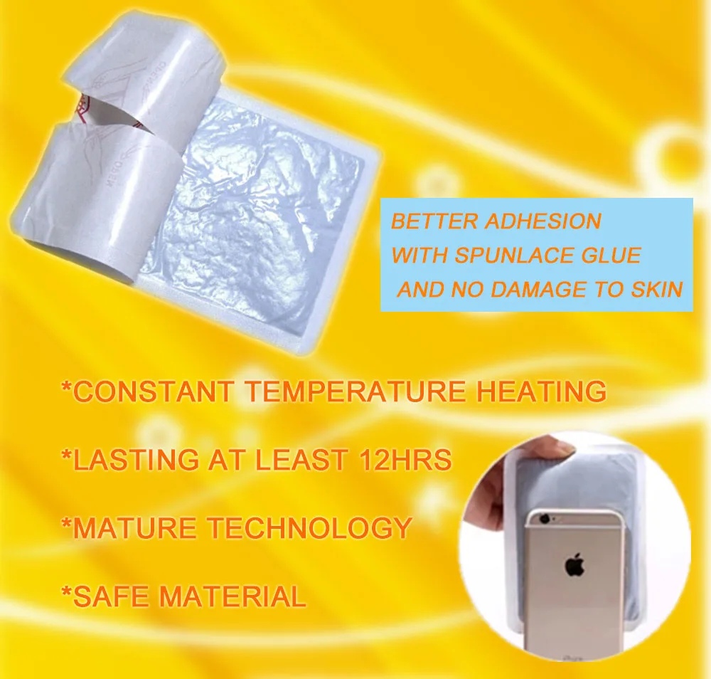 Iron Powder Activated Carbon Instant Self Heating Body Warmer Patch