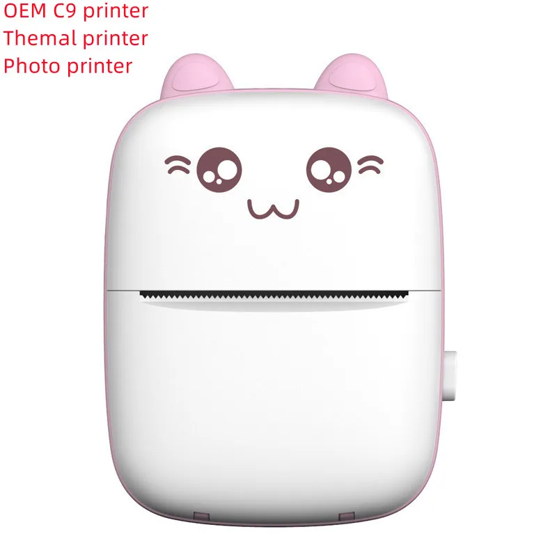 

OEM C9 thermal printer printing 200 DPI HD photo list other matirals Mini handheld convenience pocket wireless printer