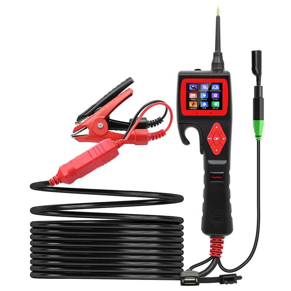 

Topdiag P200 Smart Circuit Tester Power Probe SMARTHOOK Diagnose Auto Electrical System Tester