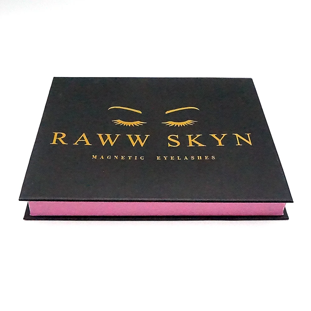 

wholesale 3d magnetic lash mink lashes eyelash box, Natural black