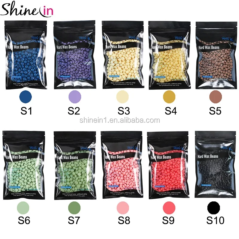 

Shinein 100g Full Body Painless Hair Removal Beans Depilatory Hard Wax Beans for Underarms Back Legs and Bikini, As per picture