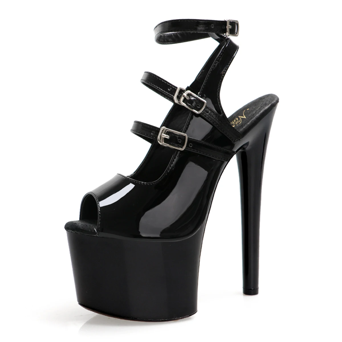 Gladiator 17cm Fashion Queen Platform Sandals Exotic Dancer Strip Pole Dance High Heels Peep Toe Gothic Women's Models Fetish