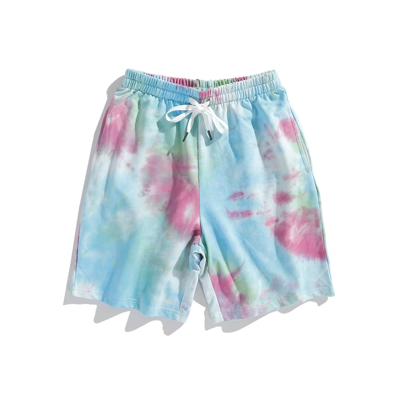 

Summer Fashion Blue Pink Elastic Waist Elastic Waist Tie Dye Apparel Pants For Men Shop Online Short With XXL