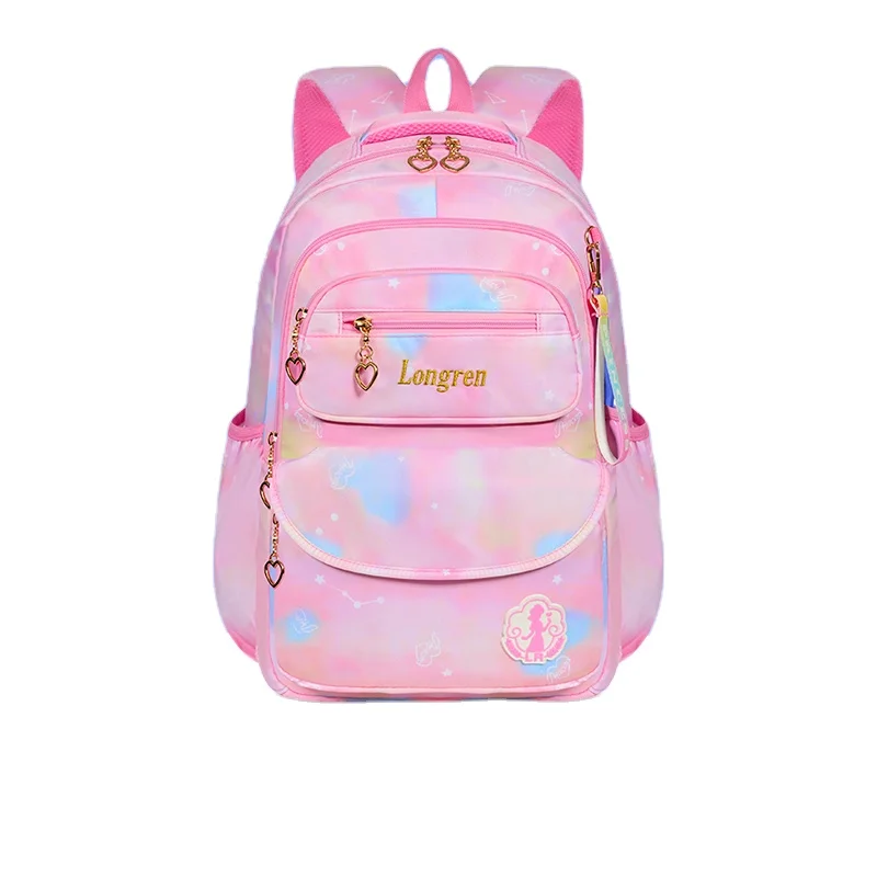 

New Primary School School Bag For Grade One To Six Children Princess Backpack Lightweight Waterproof Backpack Schoolbag