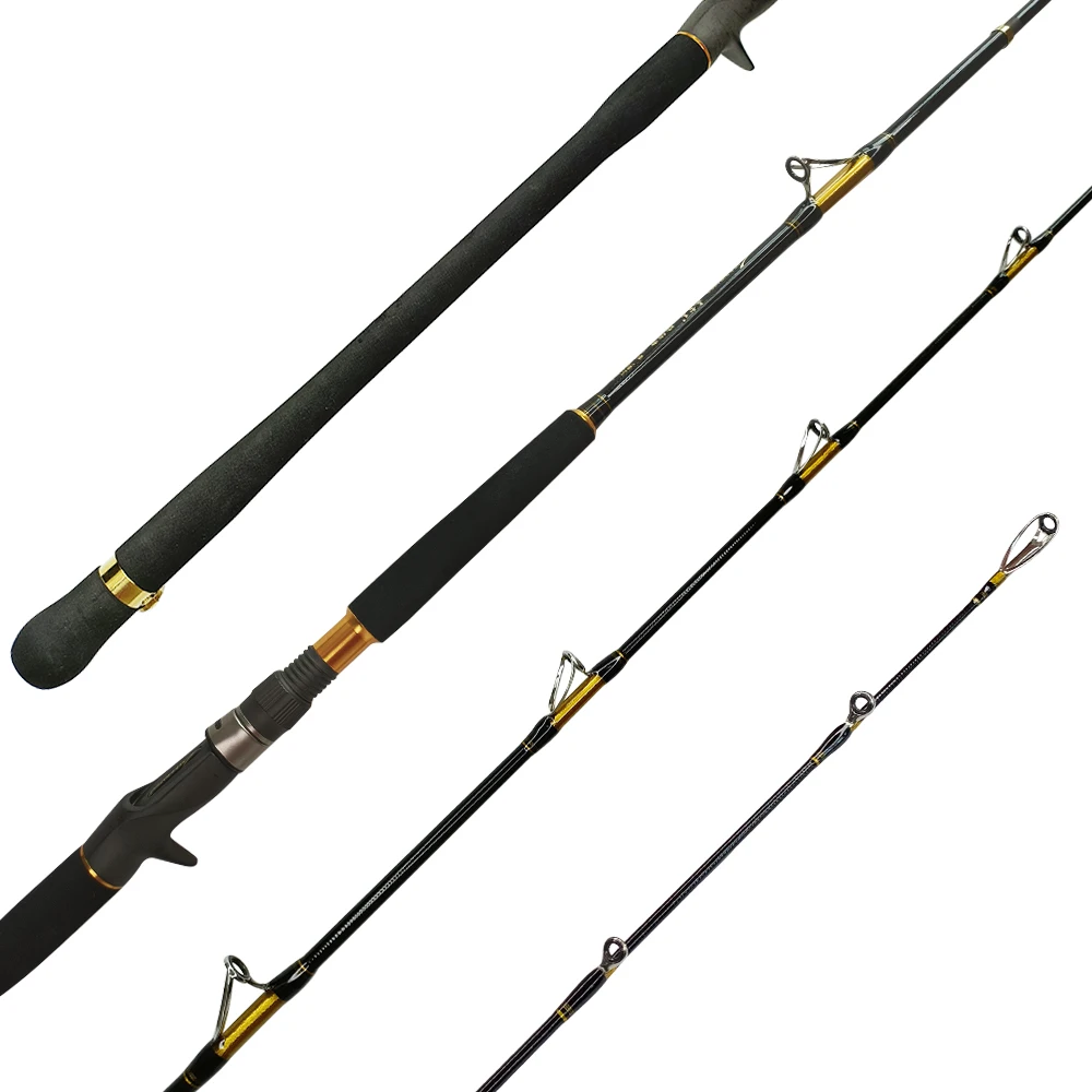 

Newbility 2.1m 2.4m 2 section boat rod sea fishing rod big game trolling rod, Customizable