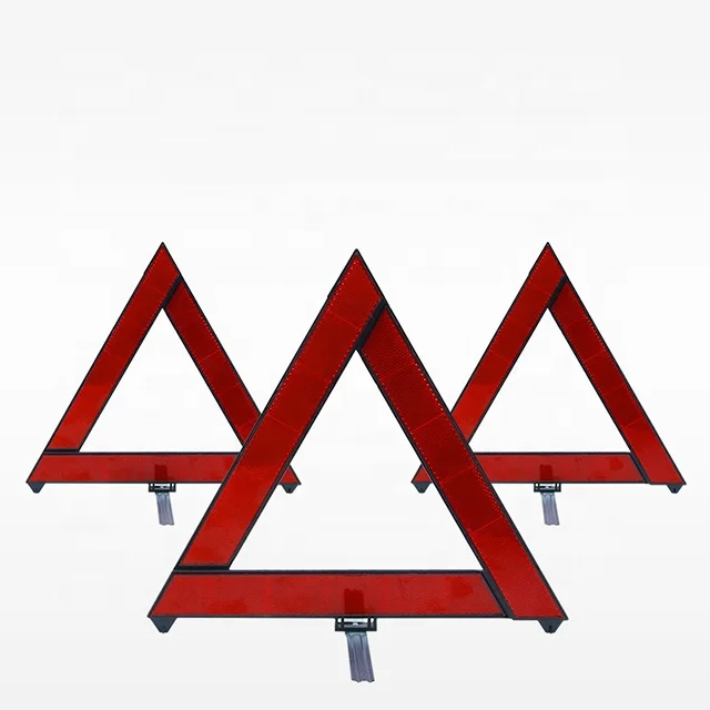 

Necessary For Annual Vehicle Inspection Reflective Warning Sign For Automobile Tripod Warning Triangle Sign