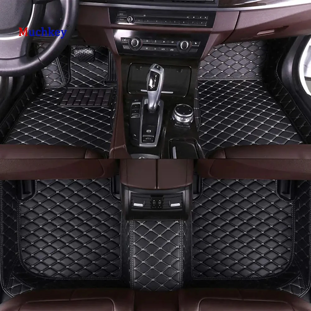 

Muchkey Non Slip ECO Friendly for Ford Mustang 2010 2011 2012 2013 2014 Luxury Leather Car Floor Mats