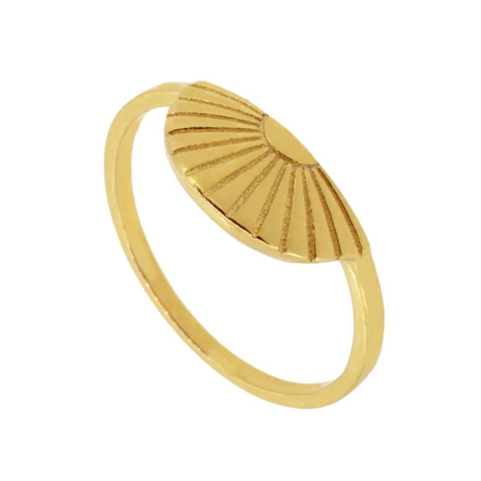 

wholesale 14k gold jewelry distributors 925 sterling silver gold plated sector ring for women