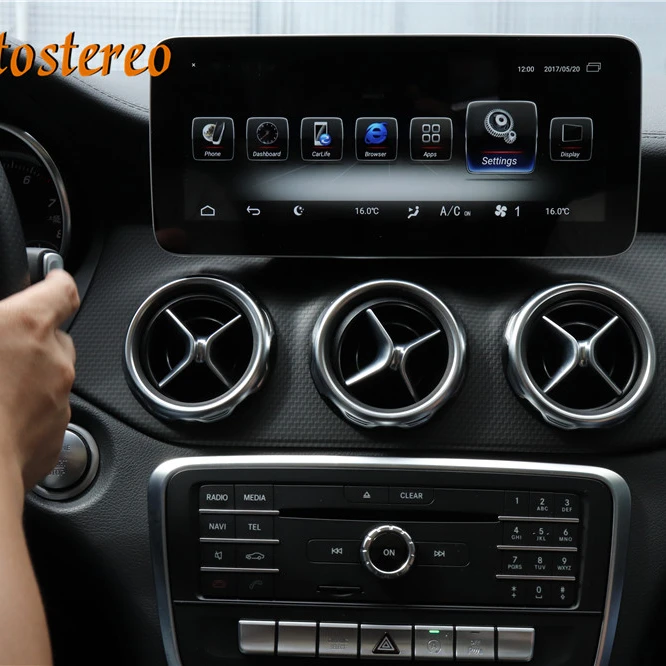 

For Mercede Benz CLA GLA A Class W176 2013-2019 Android 9.0 2+32 1280*480Car Multimedia player Radio car GPS Navigation Headunit