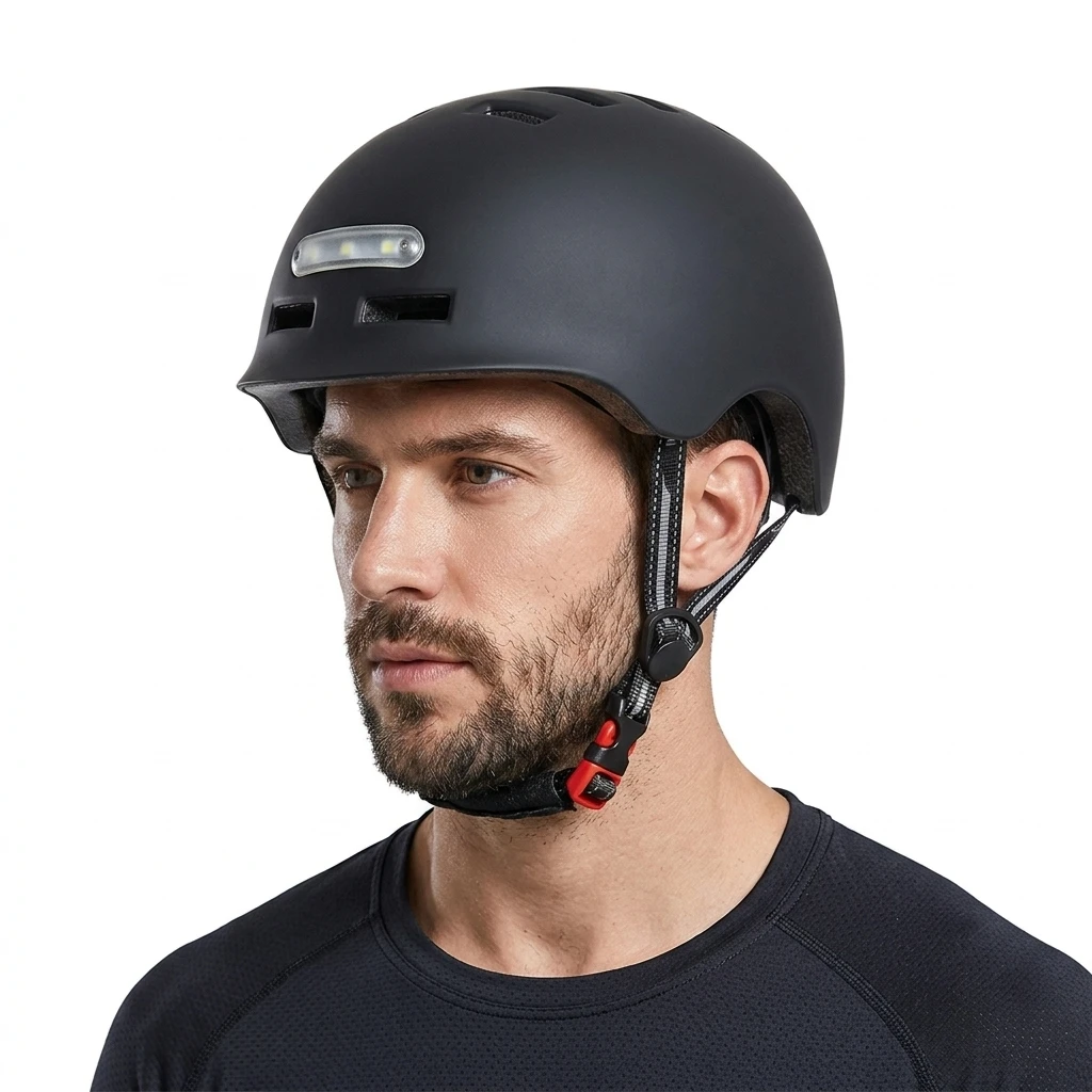 GUDOOK/OEM/ODM KY-Z002 LED Bicycle Helmet with USB Charging Light Impact Resistant Unisex Universal Season for Riding