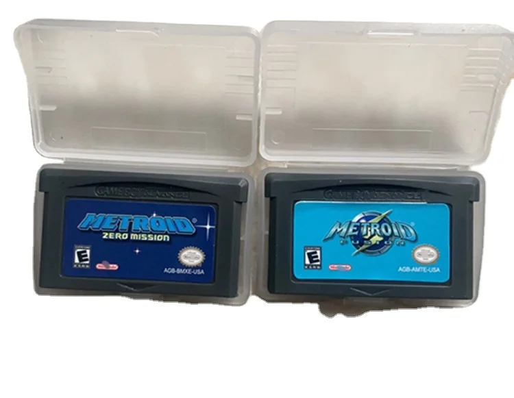 

EU,US version metroid game card for GBA Metroid Zero Mission Metroid Fusion
