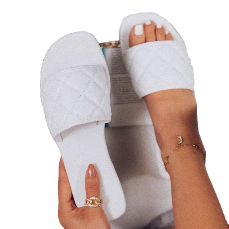 

High Quality Ladies Flip Flops Flat Heel Casual Women's Sandals Fashion Slippers for Women Outdoor Slippers, 4 colors