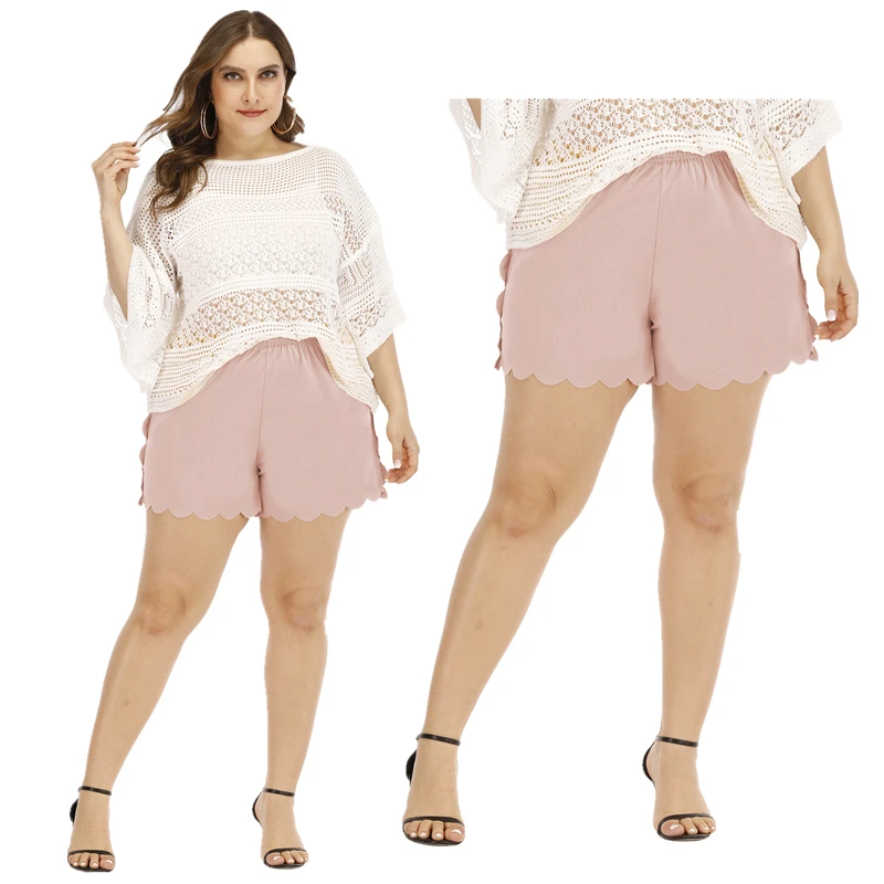

Wholesale Hot Sale Summer New Soild Color Sweatpants School Uniform Girls Mesh Gym casual women shorts 2021, Picture shows