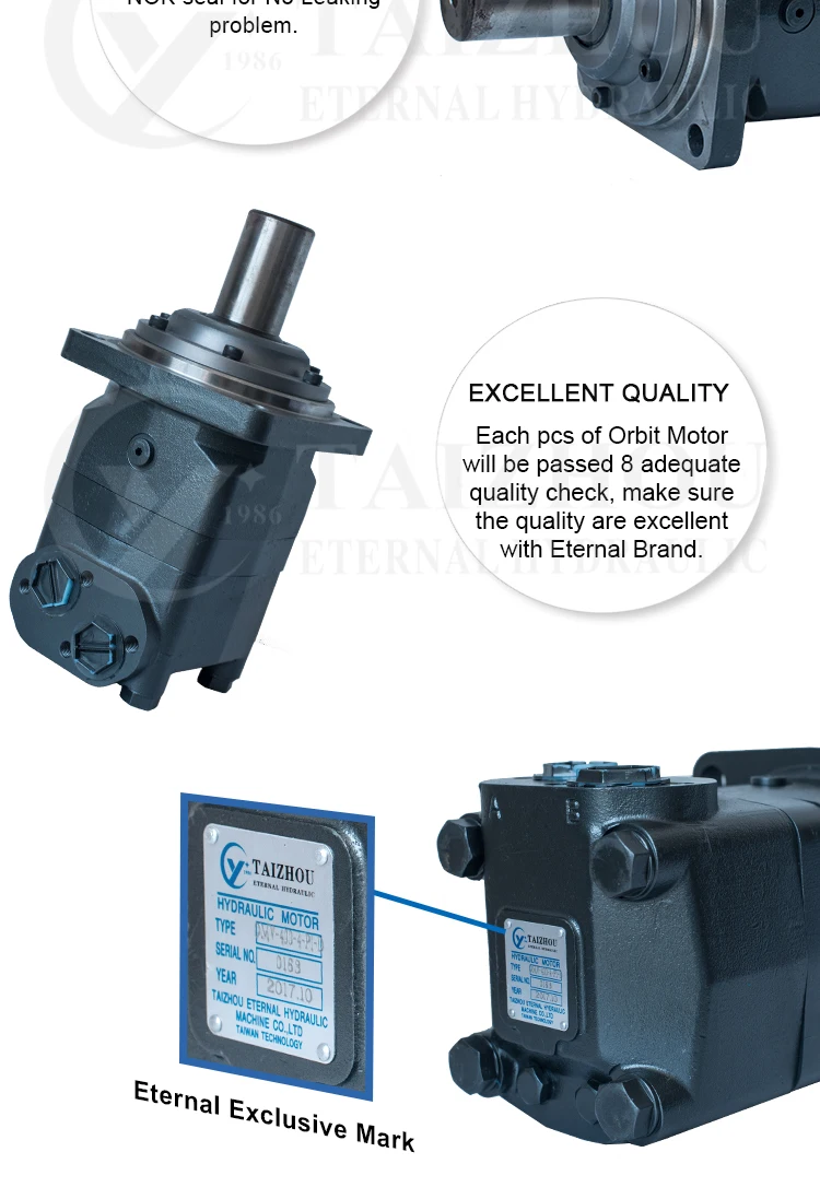 3000rmp Omv Bmv Hydraulic Motor / M+s Epmv / Eaton J6k Orbital Motor