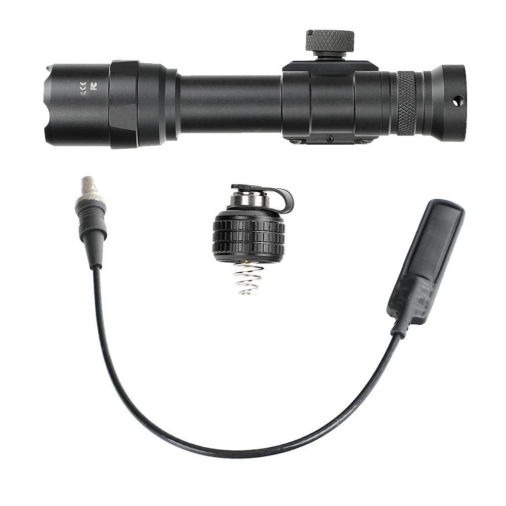 

M600 M300 IPX6-IPX7 Waterproof Low Temperature Resistance Tactical Hunting Light LED Flashlight For 1913 Rail Mount, Black