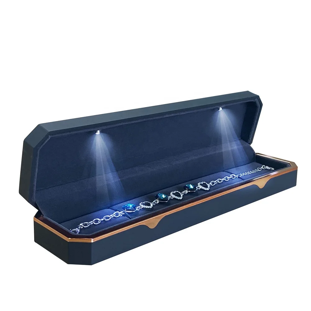 Led Light Jewelry Box Packaging Ring,Necklace,Earring,Pendant Gift Box
