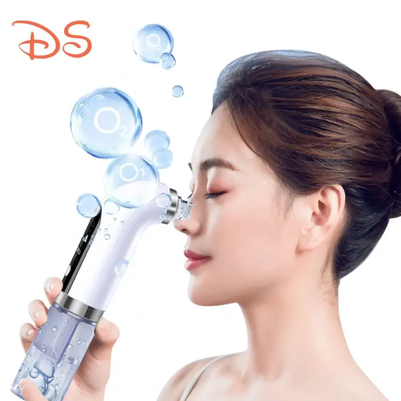 

New Arrival Home Use Handheld Facial Cleaning Exfoliation and Moisturizing Big Suction Electric blackhead remover, White