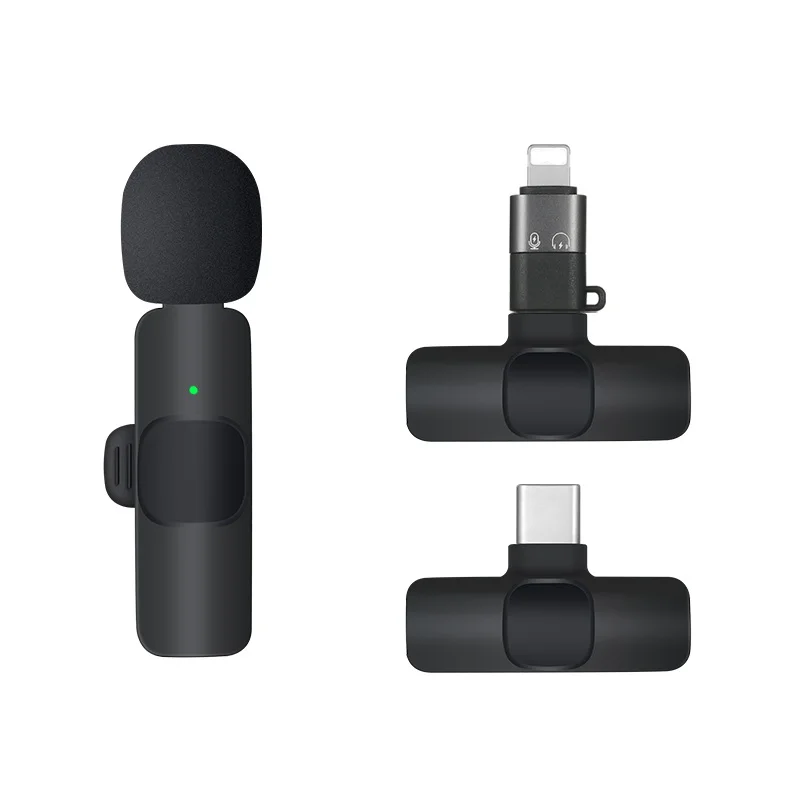 

Portable Mini Wireless Microphone Cellphone Vlogging Mic for Phone Yotube Recording lavalier Microphone