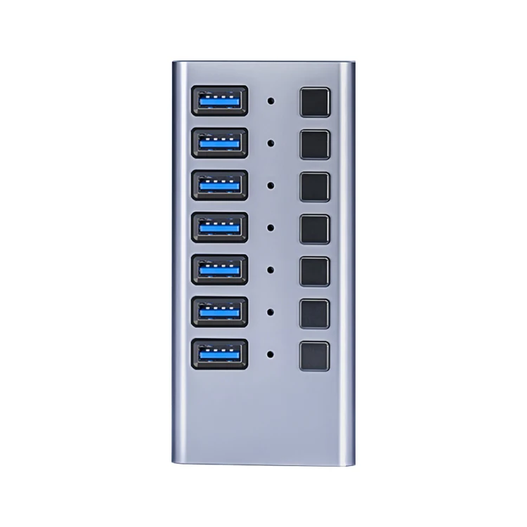 

Amazon Hot Selling Multiport USB Charger 12V 3A USB 7 Port Hub with 36W Power Switch for PC Laptop