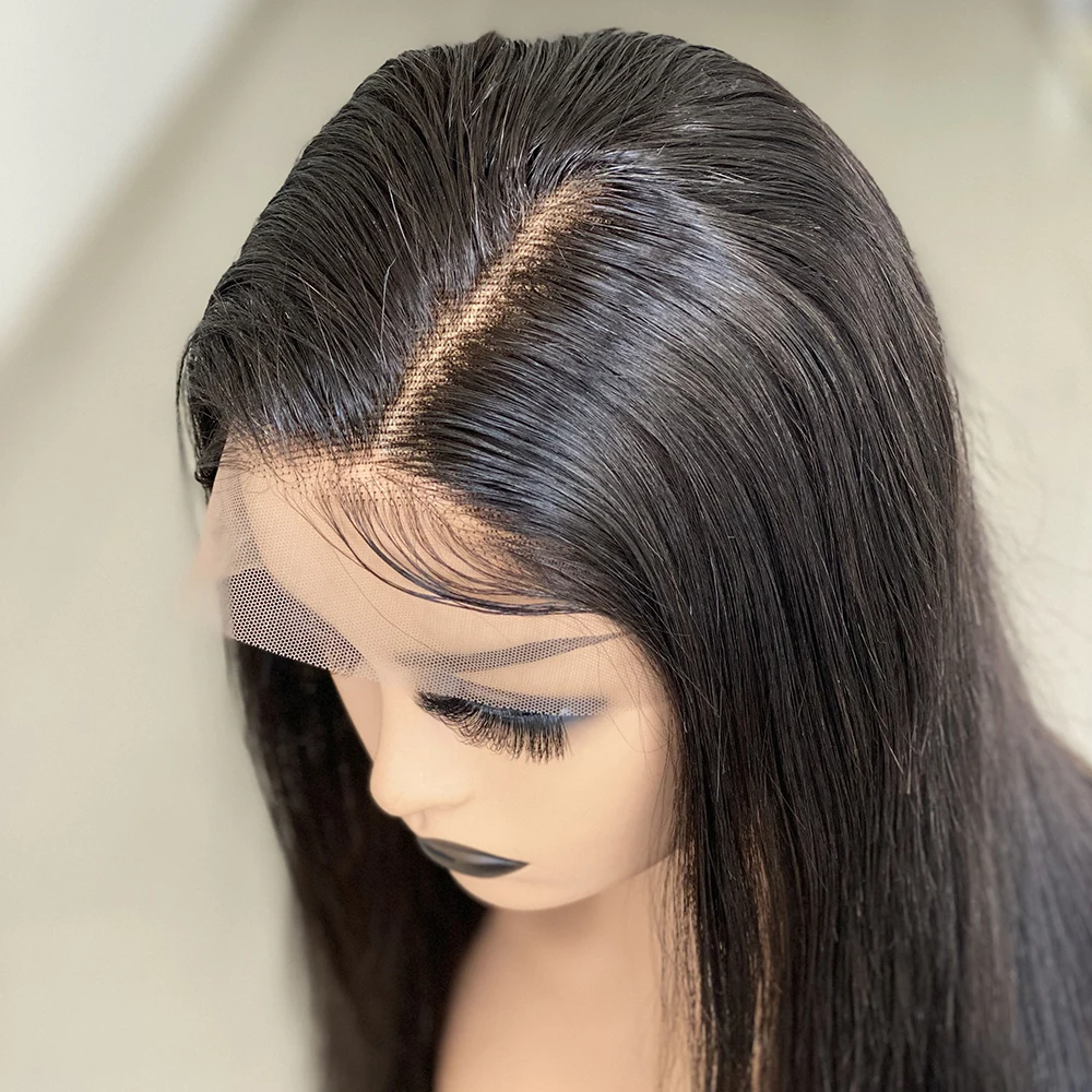 

Straight Lace Front Wigs 13x4 Lace Frontal Wig Pre Plucked Bleached Knots Wigs For Black Women Remy